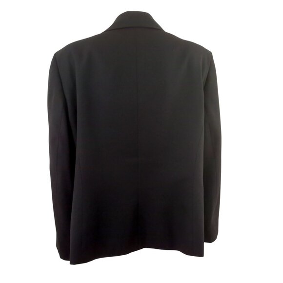 Kasper Black Button Up Long Sleeve Suit Jacket Blazer Career Business - Picture 6 of 8